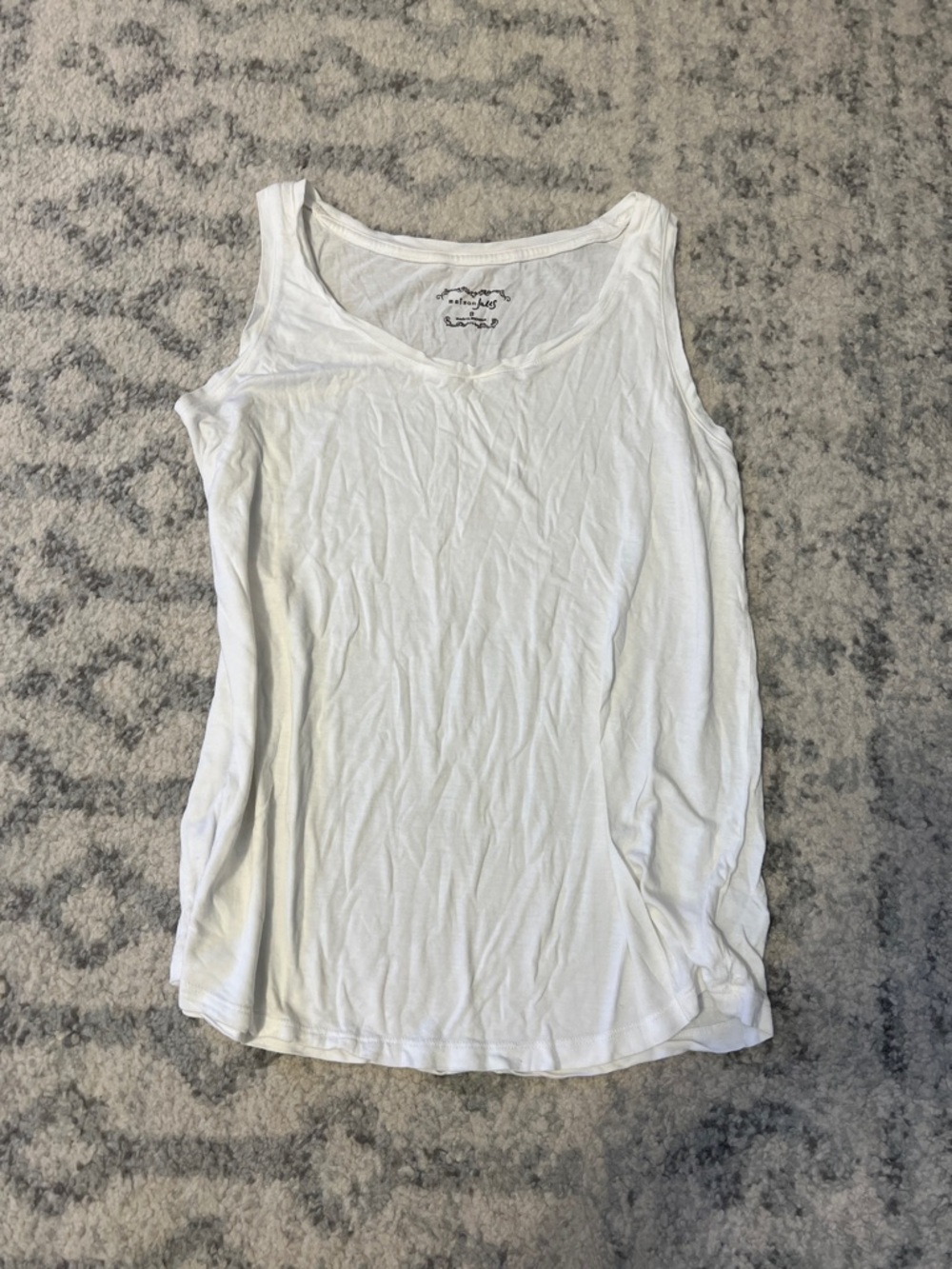 Maison Jules White Scoop Neck Tank
